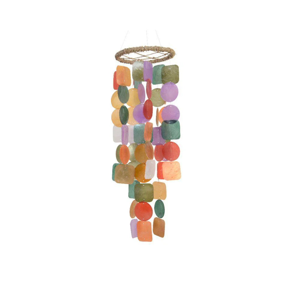 Campanella a Vento Tonda Multicolor H.48 Kaemingk - Decorazione Dinamica e Colorata per Esterni Campanella a Vento Tonda Multicolor H.48 Kaemingk - Decorazione Dinamica e Colorata per Esterni